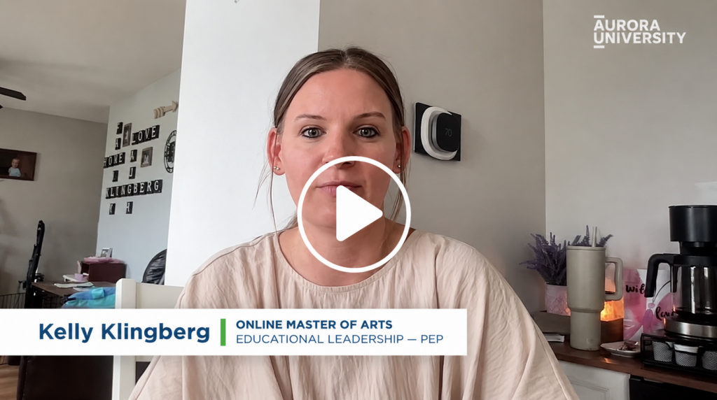 Kelly Klingberg Master of Arts Educational Leadership Video Testimonial